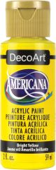 Americana Acrylic Paint 2oz Bright Yellow Transparent