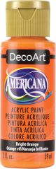 Americana Acrylic Paint 2oz Bright Orange Semi Opaque