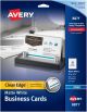 Avery Matte White Clean Edge Business Cards 2 Inch X3.5 Inch 200 Per Pkg For Inkjet Printers Two Side Printable