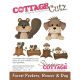 CottageCutz Dies Beaver and Dog 1.3 inch To 1.7 inch 