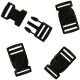 Parachute Cord Bracelet Buckles 20mm 4 Per Pkg Black