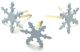 Creative Impressions Painted Metal Paper Fasteners 50 Per Pkg Snowflakes White