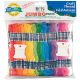 Janlynn Craft Thread Jumbo Pack 9.9yd 105Per Pkg Assorted Colors 