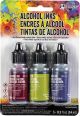 Tim Holtz Alcohol Ink .5oz 3 Per Pkg Farmers Market Cranberry Per Lettuce Per Eggplnt