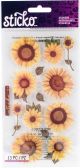 Sticko Vellum Stickers Sunflowers