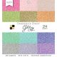 Dcwv Single Sided Cardstock Stack 6 inch X6 inch 24 Per Pkg Glitzy 12 Solid Colors 2 Each