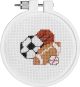 Janlynn/Kid Stitch Mini Counted Cross Stitch Kit 3 inch Round Play Ball 14 Count 