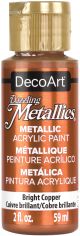 DecoArt Dazzling Metallics Acrylic Paint 2oz Bright Copper