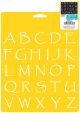 Stencil Mania Stencil 7 Inch X10 Inch Papyrus Alphabet 1.375 Inch