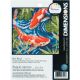 Dimensions Mini Needlepoint Kit 5 Inch X5 Inch Koi Pond Stitched In Thread