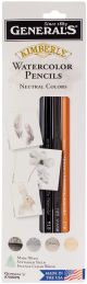 Kimberly Watercolor Pencils 4 Per Pkg Neutrals