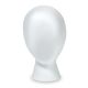 Styrofoam Head White with Blank Face 9.5 inch X5.5 inch X7 inch 