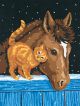 Paint Works Paint By Number Kit 9 Inch X12 Inch Pony and Kitten