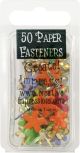 Creative Impressions Painted Metal Paper Fasteners 50 Per Pkg Funky Flowers Tropical