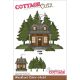 CottageCutz Dies Woodland Cabin 3.4 inch X3.2 inch 