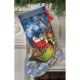 Dimensions Gold Collection Counted Cross Stitch Kit 16 inch Long Santa s Flight Stocking 16 Count 