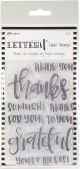 Ranger Letter It Clear Stamp Set 4 inch X6 inch Thank You 1 Pack of 8 Pieces