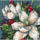 Dimensions Mini Needlepoint Kit 5 Inch X5 Inch Magnolia Stitched In Floss