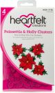 Heartfelt Creations Cut and Emboss Dies Poinsettia and Holly Clusters 1 Inch To 4 Inch