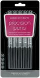 Precision Pens 5 Per Pkg Black