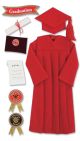 Jolees Le Grande Dimensional Stickers Graduation Cap and Gown Red