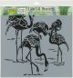 Crafter s Workshop Template 12 inch X12 inch Flamingos
