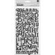 Soho Garden Thickers Alphabet Stickers 5.5 Inch X11 Inch 147 Per Pkg Glitter Foam Boho Per Black
