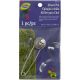 LoRan Metal Shawl Pin Round Silver Swirl With Flower
