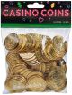 Casino Coins 1.375 Inch 144 Per Pkg Gold W Per Vine Border And Dollar Sign