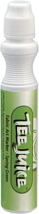 Jacquard Tee Juice Broad Point Fabric Marker Open Stock Spring Green