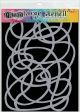 Dyan Reaveleys Dylusions Stencils 9 Inch X12 Inch Squiggle 1 Pack of 1 Piece