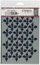 Dina Wakley Media Stencils 9 Inch X6 Inch Wallpaper 1 Pack of 1 Piece