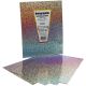 Self Adhesive Specialty Paper 8.5 inch X11 inch 5 Per Pkg Silver Holographic