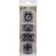 Tim Holtz Mini Blueprints Strip Cling Stamps 3 Inch X10 Inch Vintage