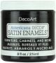 Americana Decor Satin Enamels 8oz Classic Black