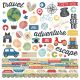 Travel Notes Cardstock Stickers 12 inch X12 inch Combo