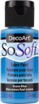 SoSoft Fabric Acrylic Paint 1oz Ocean Blue