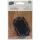 DIY Shop Fancy Labels 12 Per Pkg Chalkboard 1.75 inch X2.25 inch and 1.125 inch X3.75 inch 