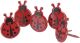 Eyelet Outlet Shape Brads 12 Per Pkg Ladybugs
