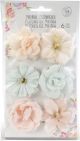 Prima Marketing Mulberry Paper Flowers Princess Love Story 6 Per Pkg