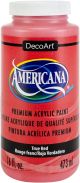 Americana Acrylic Paint 16Oz True Red