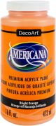 Americana Acrylic Paint 16oz Bright Orange