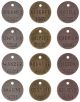 Idea Ology Metal Philosophy Tags 1 inch 12 Per Pkg Antique Nickel Brass and Copper