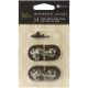 Prima Marketing Memory Hardware Embellishments Montmartre Metal Latch W Per Brads 2 inch 2 Per Pkg