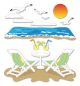 Jolee s Boutique Dimensional Stickers Beach Leisure