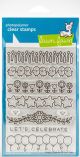 Lawn Fawn Clear Stamps 4 inch X6 inch Simply Celebrate