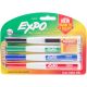 Expo Magnetic Dry Erase Fine Marker With Eraser 4 Per Pkg Assorted