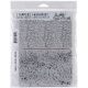 Tim Holtz Cling Stamps 7 inch X8.5 inch Cracks and Specks