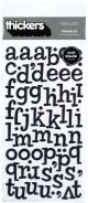 American Crafts Chipboard Alphabet Stickers Sprinkles Black Glitter 133 Per Pkg