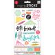 Me and My Big Ideas Glitter Stickers Value Pack Geometric Friends 100 Per Pkg